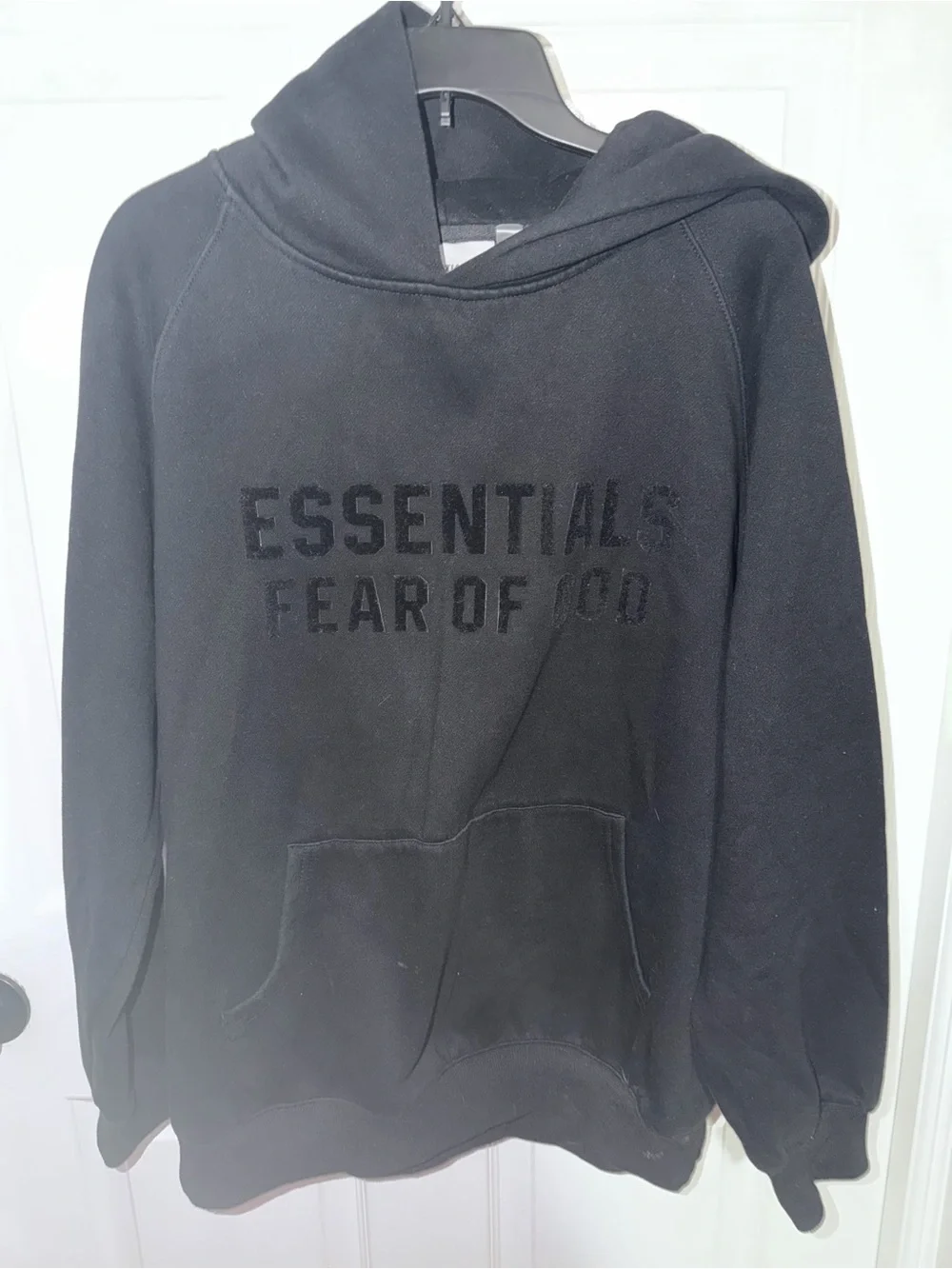 Fear of God Essentials Black Pullover Hoodie Dupe
